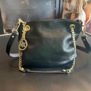 Michael Kors gold chain shoulder bag. 11 1/2 X 10